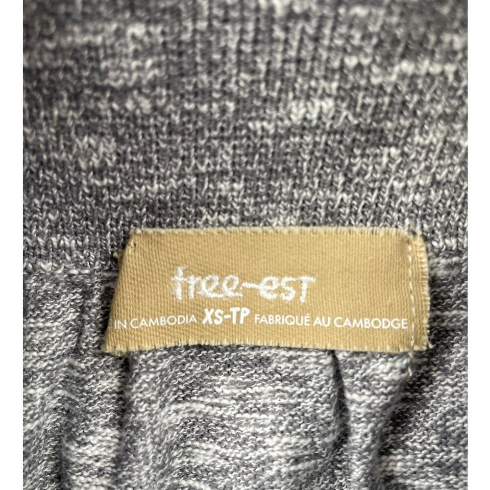 NWOT Free People Free-est Isabella Sweater Maxi Skirt Size XS Gray Linen Cotton - Picture 5 of 12